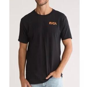 RVCA Future Cotton Short Sleeve Graphic Tee Shirt Black